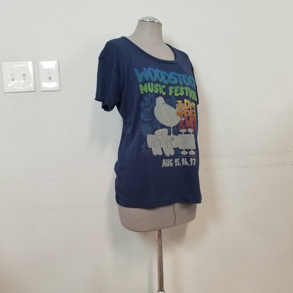 Chaser Shirt Woodstock Music Festival Tee Women Sz Med NWT